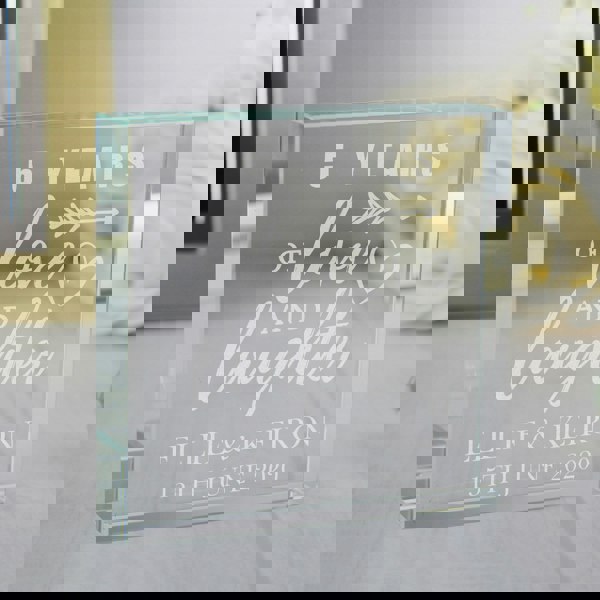 Personalised Memento Company Personalised Arrow Anniversary Crystal Token