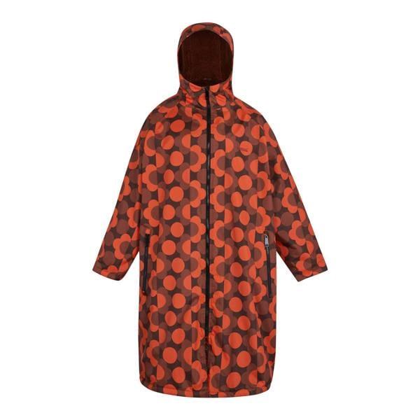 Regatta WomensOrla Kiely Flowers Changing Robe - Red/Burnt Henna