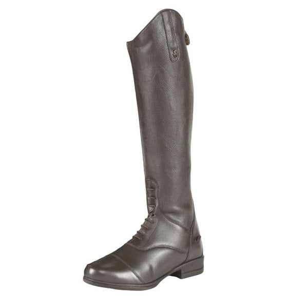 Moretta Women's Gianna Leather Long Riding Boots - Brown