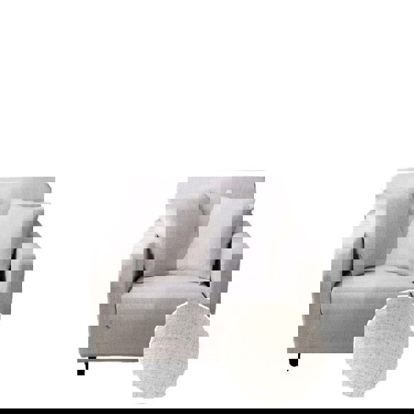 Anyhouz Anyseat 1 Seater Sofa Cover Dirty White Style and Protection For Living Room Sofa Chair Elastic Stretchable Slipcover