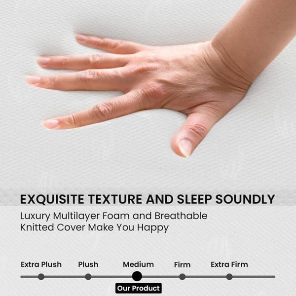 DS Living Pureflex Memory Foam Mattress - 4 inch - Single - Orthopedic