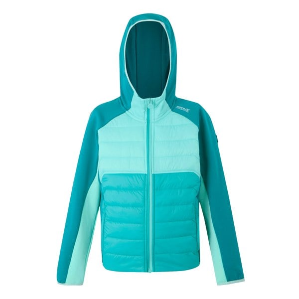 Regatta Childrens/Kids Kielder IX Hybrid Jacket - Turquoise/Aruba Blue/Exotic Plume