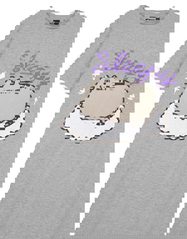 Pusheen Womens Grey Sleepy Short Sleeve Nightdress