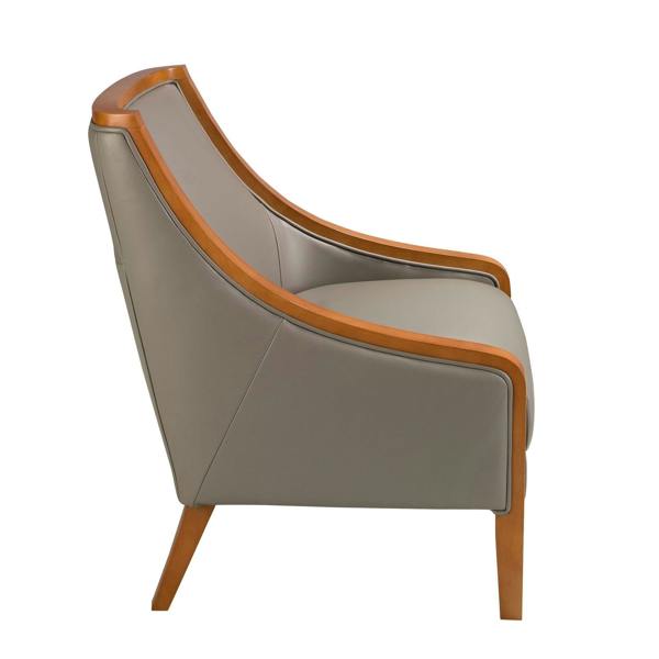Angel Cerdá Grey leather armchair 5126