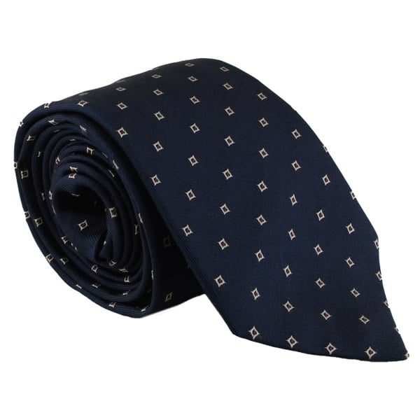 Dunhill luxurious mulberry silk tie in a woven neats pattern