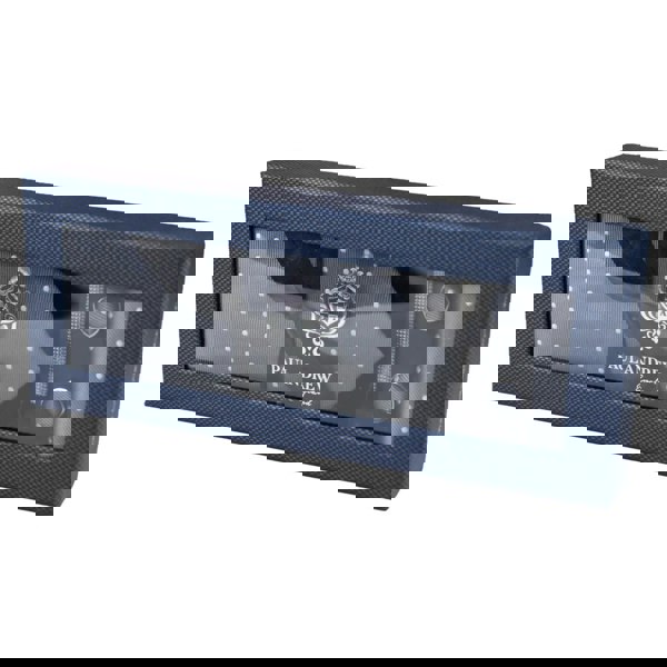 Paul Andrew Dotted Neck Tie Gift Set Pocket Square Cuff Links Tie Pin Polka Dot Satin