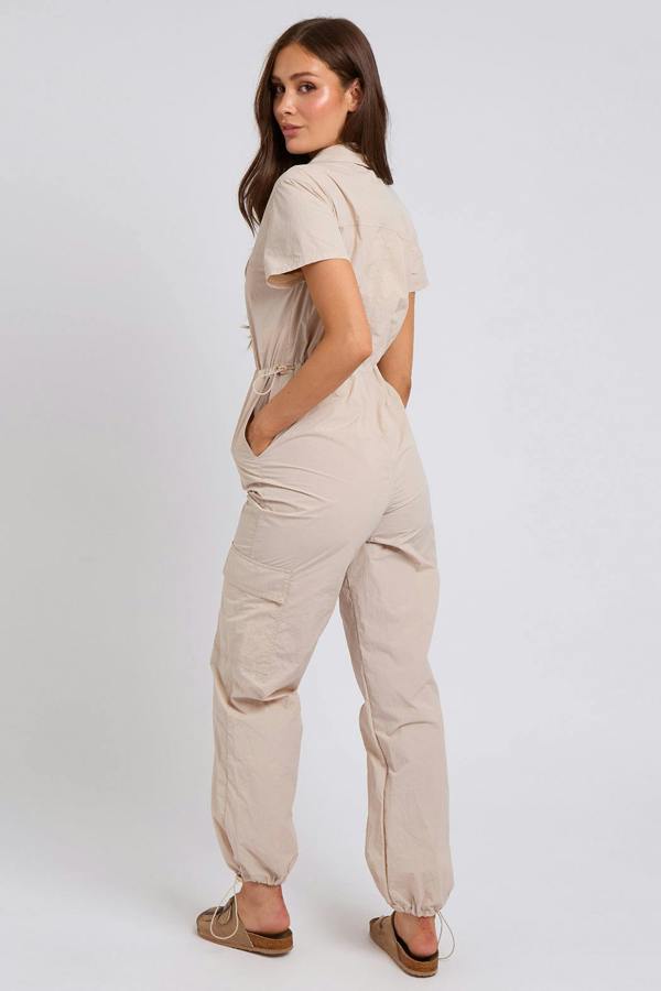 Urban Bliss Stone Daniel Parachute Zip Through Jumpsuit
