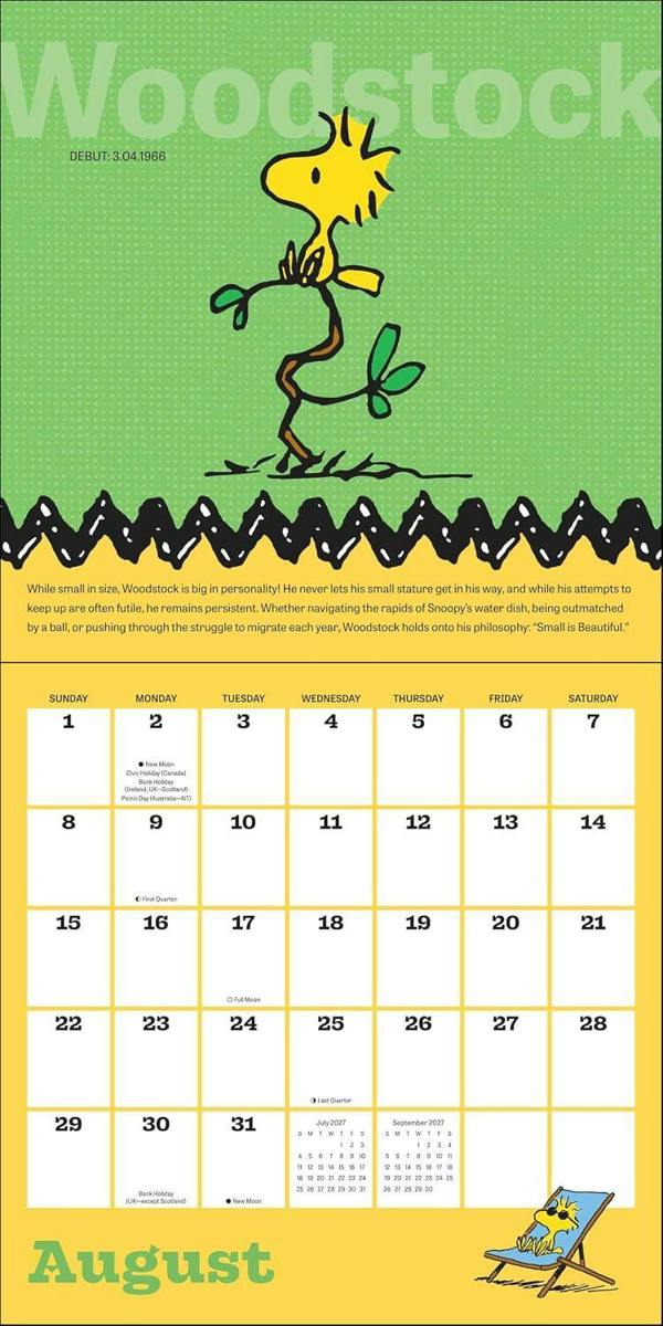 Peanuts/Snoopy Calendar 2027 (with Clings)