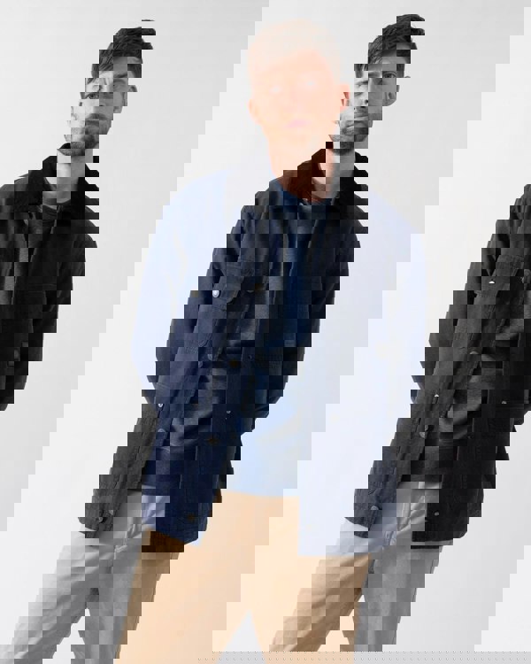 GANT Mens Cotton Work Jacket - 410 Marine