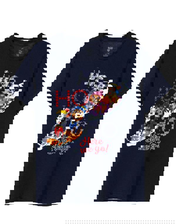 Paw Patrol Unisex Kids Blue Ho Ho Ho Short Sleeved T-Shirt