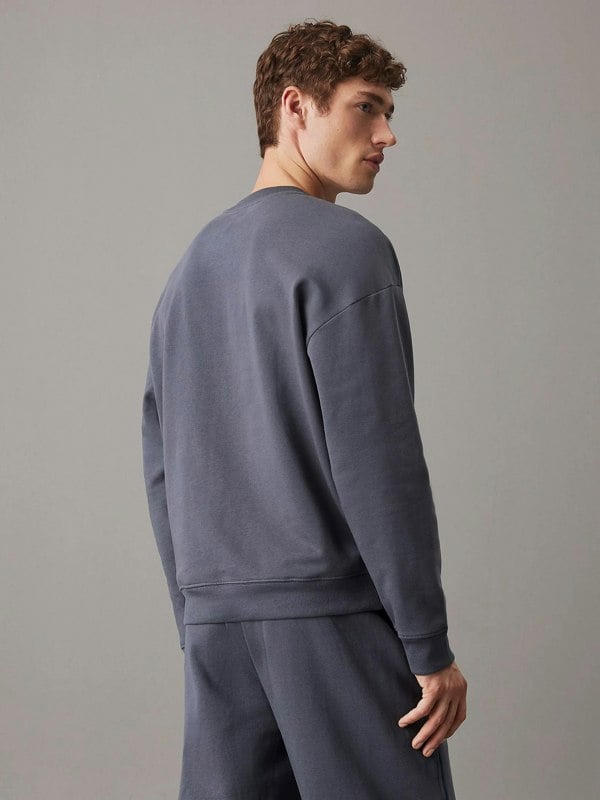 Calvin Klein COTTON FLEECE Mens Sweatshirt Turbulence / Ink