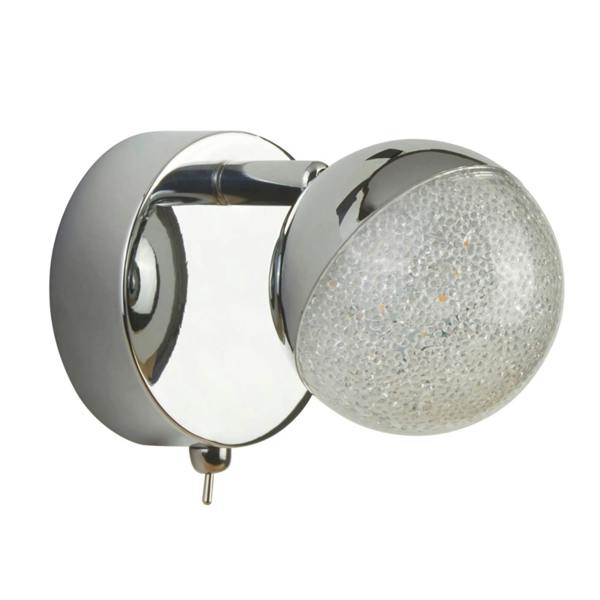 Pagazzi Lighting Nyla Polished Chrome & Crystal LED Wall Light