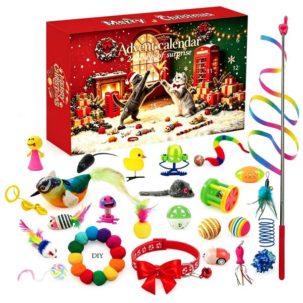 Leaper Christmas Advent Calendar Gift Set for Cats