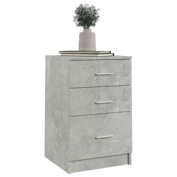 Berkfield Bed Cabinet Concrete Grey 40x40x63 cm Engineered Wood