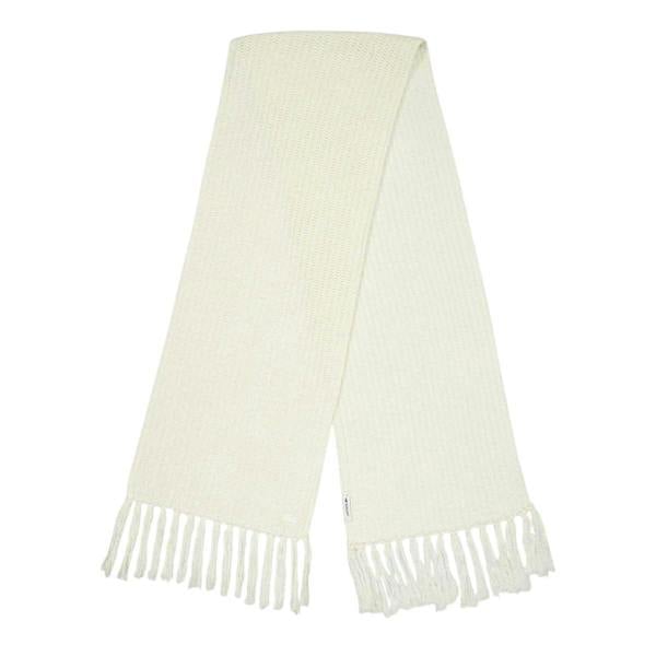 Lacoste Ribbed Scarf - White - 