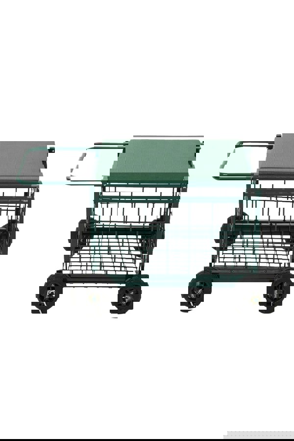 Living and Home Rolling Garden Work Seat Cart with Storage