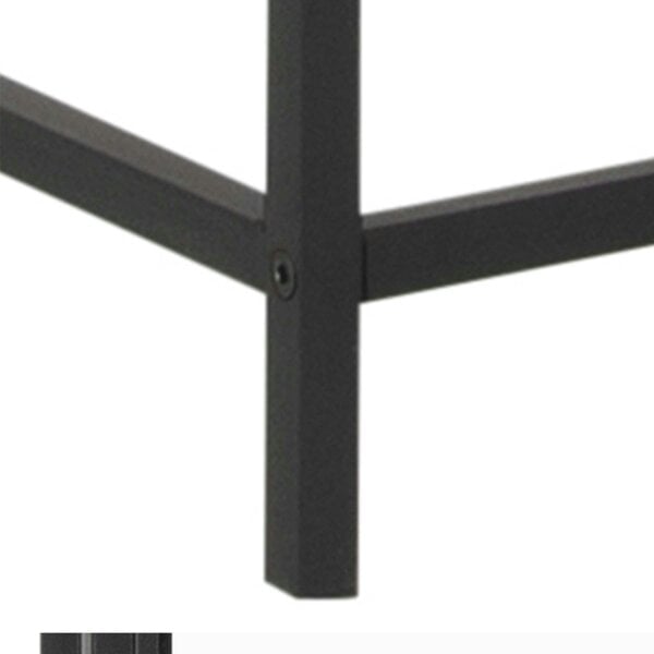 Wyld Haus Taipei Tall Black Metal 2 Door Display Bookcase Cabinet