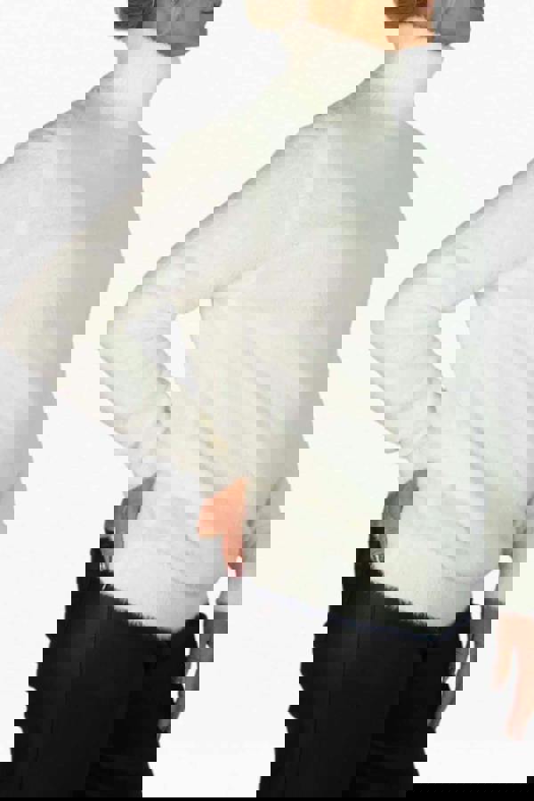 Paulo Due Women's Long Sleeve Roll Neck Jumper Fluffy Knit