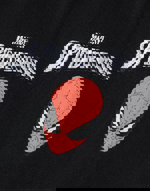 Marvel Boys Black Spiderman Varsity Jacket