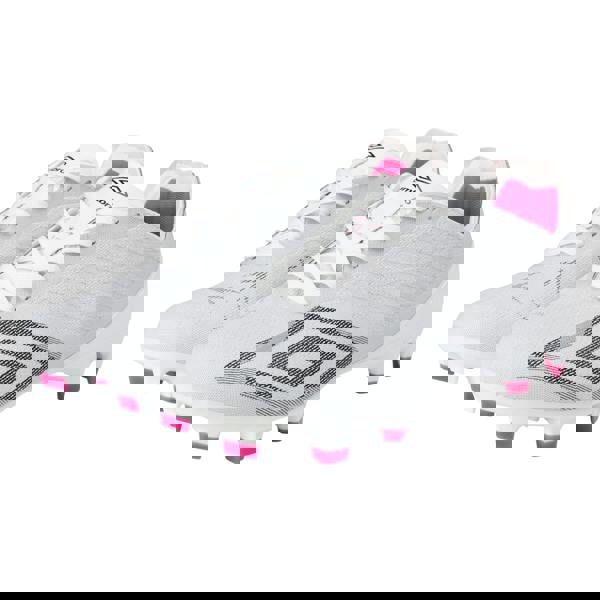 Umbro Mens Velocita Decima Pro Firm Ground Football Boots - White/Black/Pink Glow - 