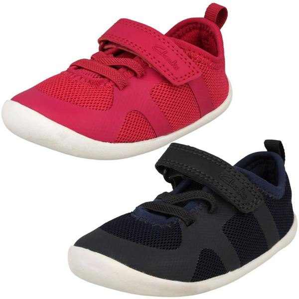 Clarks Childrens Clarks Pre-Walkers Washable Trainers Roamer Flux T