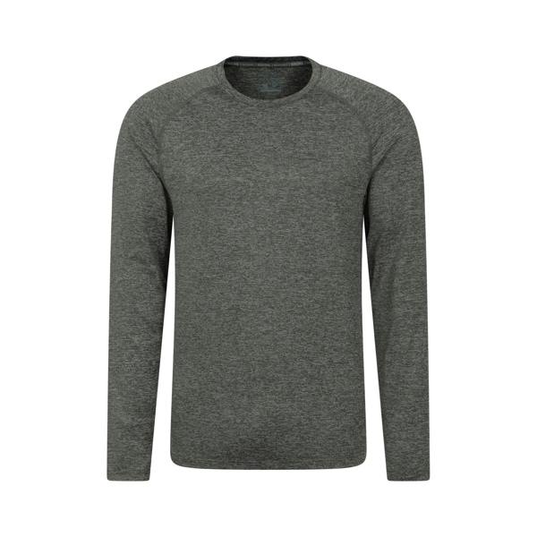 Mountain Warehouse Mens Stripe IsoCool Base Layer Top - Green - 