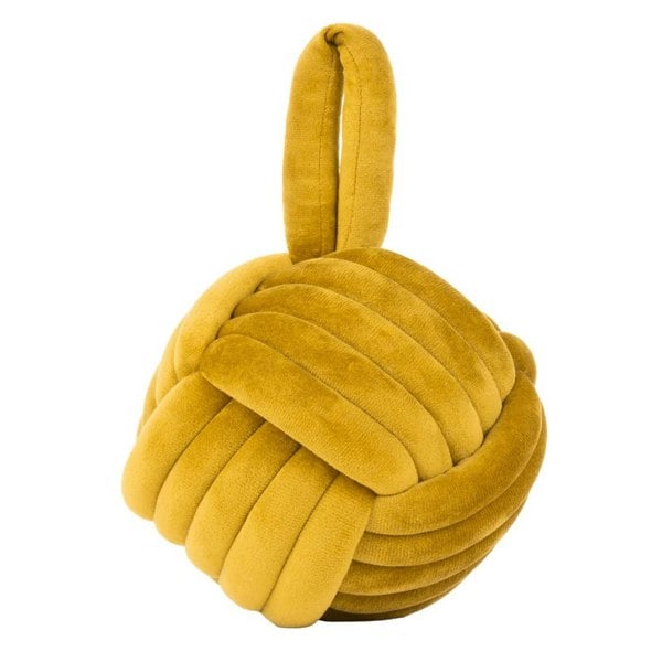 Furn Velvet Knotted Door Stopper - Ochre