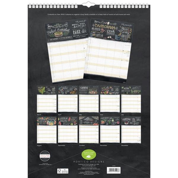 Lily & Val Recipes A3 Family Planner 2027, Family Planners, Month To View, Art, Gift