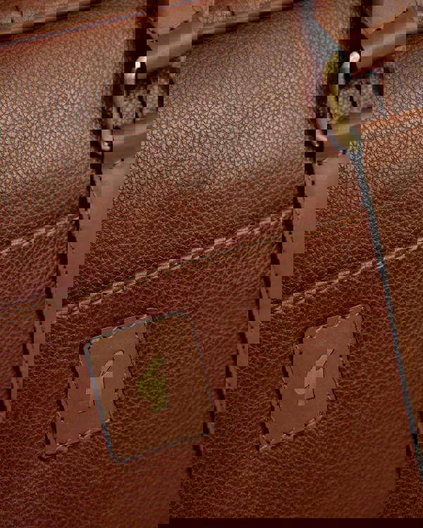 Gabicci AGABB06 Leather Joe Laptop Bag - Chestnut