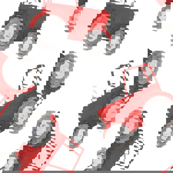 Red tractor children's bedroom or nursery lampshade for ceiling or lamp base, multiple sizes, Big Little Bedrooms