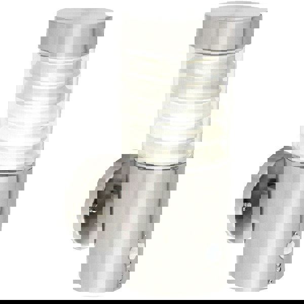 IP44 Outdoor LED Light Brushed Steel Spiraled PIR Wall Lamp Porch Outdoor Shade Loops