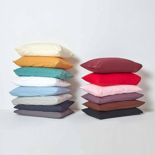 HOMESCAPES Crisp & Cool 200 TC Egyptian Cotton Percale Duvet Cover Set