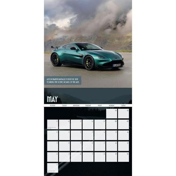 Aston Martin Calendar 2027, Wall Calendars, Month To View, Transport, Gift