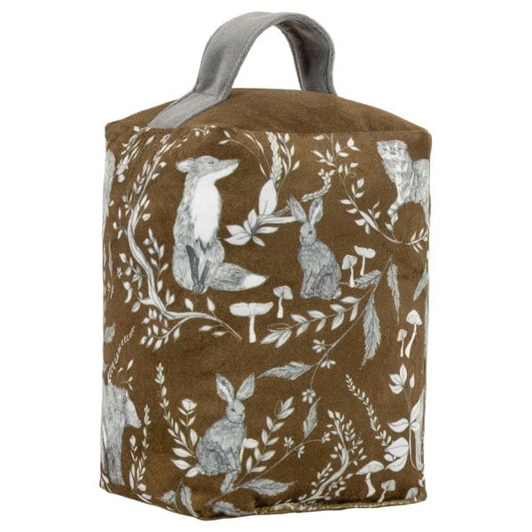 Furn Buckthorn Velvet Woodland Doorstop - Amber