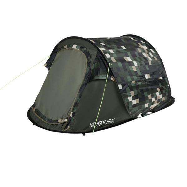 Regatta Malawi Pixelated 2 Person Pop-Up Tent - Multicoloured - 