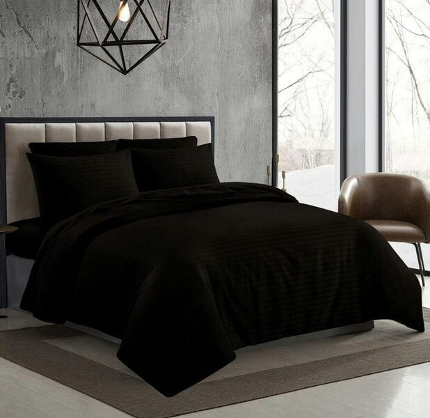 Night Zone 250 Thread Count Stripe Duvet Cover Set – 100% Cotton Hotel Quality Bedding