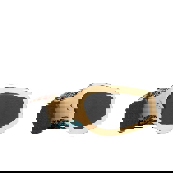 Embassy London Roulette Platform - Green & Brown Snake - Women's leather oxford pump with platform and block heel