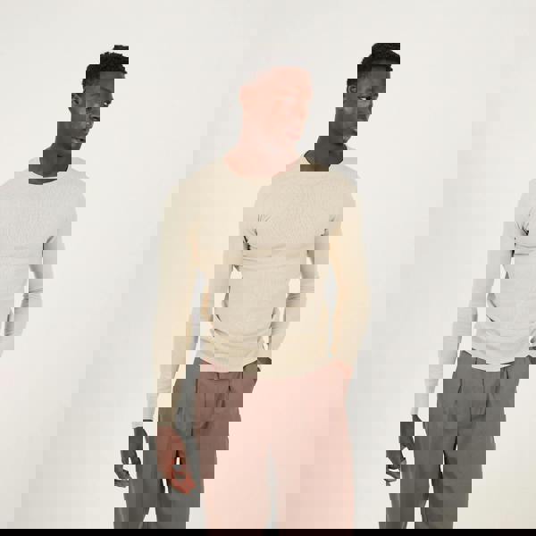 Brave Soul Navy 2 Pack Crew Neck Knit Jumpers - Navy Image 5