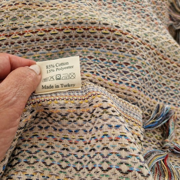 Cotton and Olive Myrtle XL Cotton Blanket