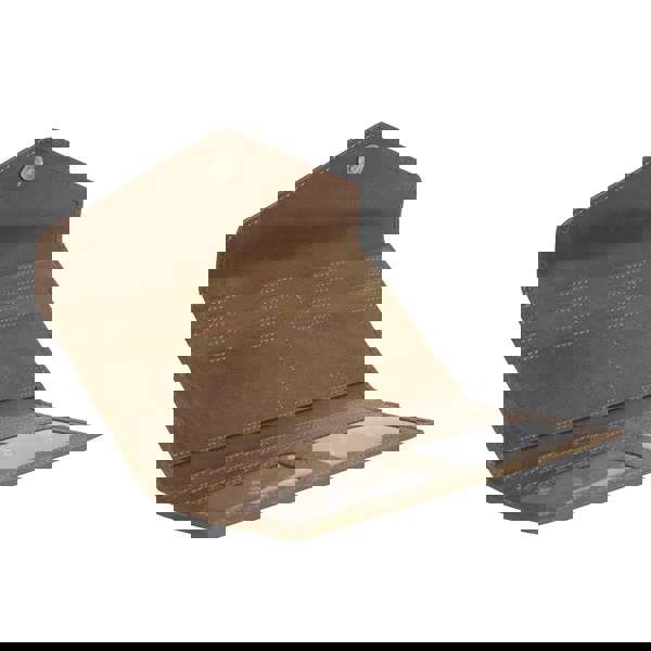 Assots London 'PRESTON' Tan Trifold Vegetable Tanned Real Leather Purse