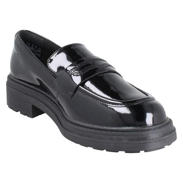 Clarks Ladies Clarks Chunky Sole Piped Trim Loafer Shoes Orinoco3 Edge