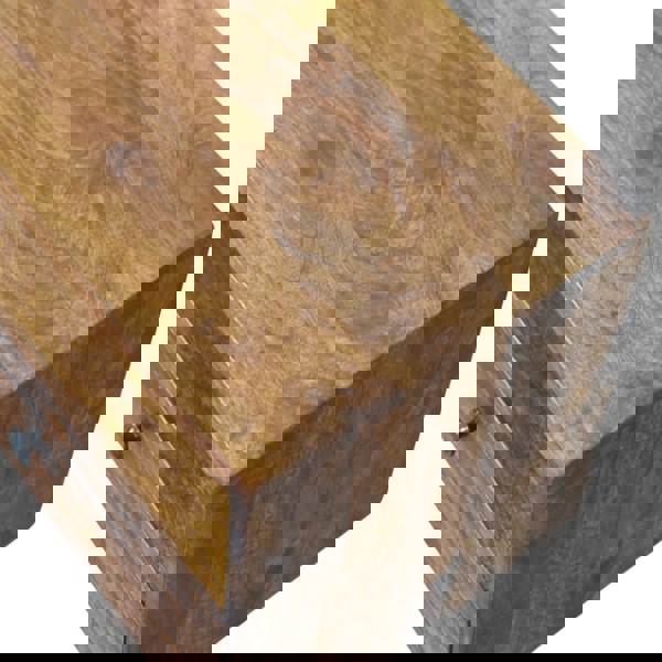 Artisan Furniture Solid Wood Lunar 2 Drawer Chestnut Wall Mounted Media Unit