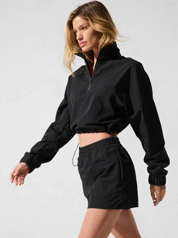 Anniou Cropped 1/4 Zip UV Protection Pullover