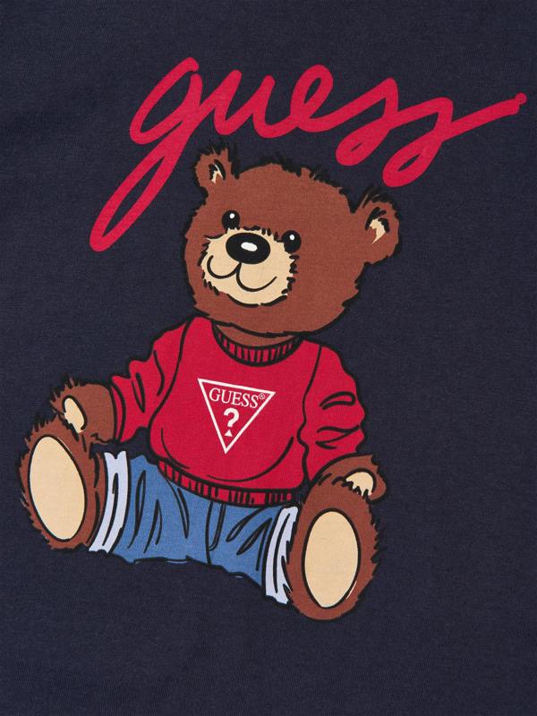 Guess Kids Teddy Bear T-Shirt in Navy