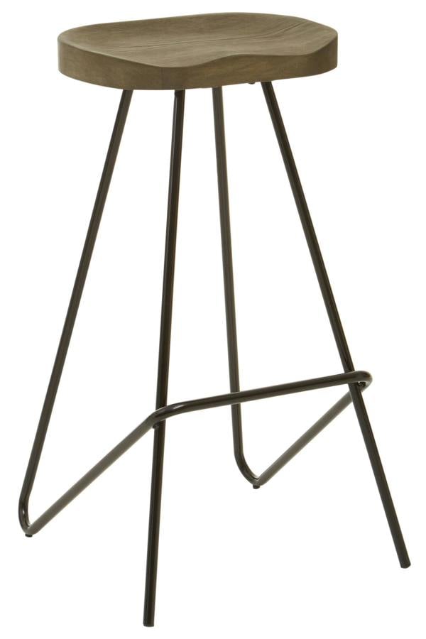 Interiors by Premier District Elm Wood Bar Stool