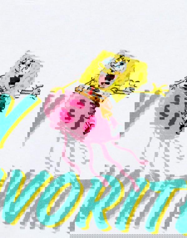 SpongeBob SquarePants Girls White Jellyfish Short Sleeved T-Shirt