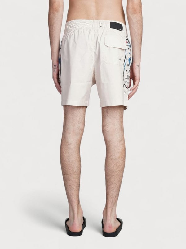 Amiri Fortune Swim Trunks Birch - Mens
