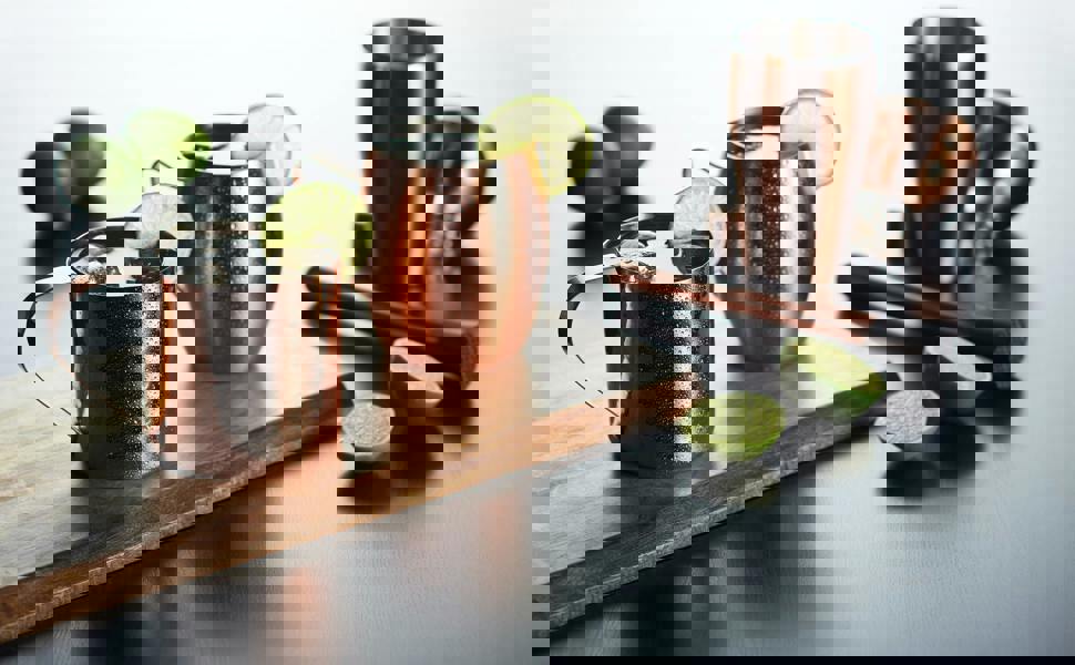 BarCraft Copper Finish 500ml Cocktail Shaker