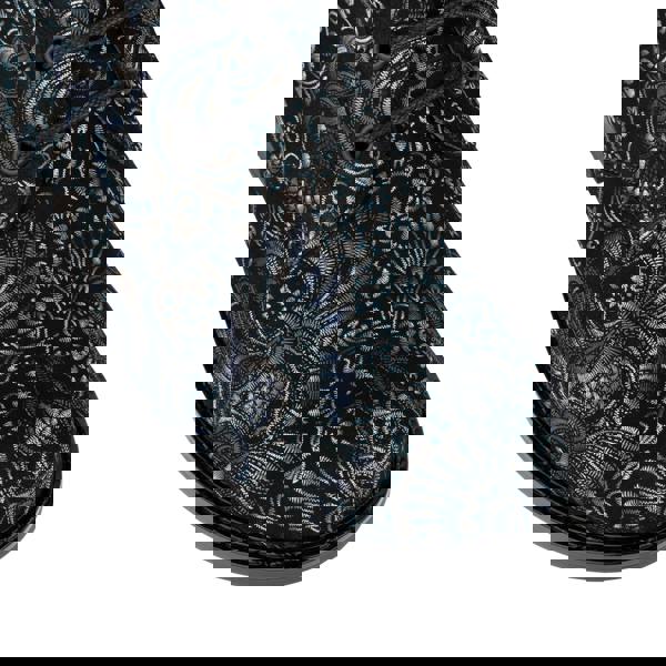 Embassy London Laviva High - Black & Blue - Women's leather-lined wide fit high ankle boot