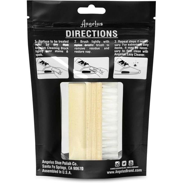 Angelus Nubuck & Suede Kit - Cleaner & Eraser for Delicate Care